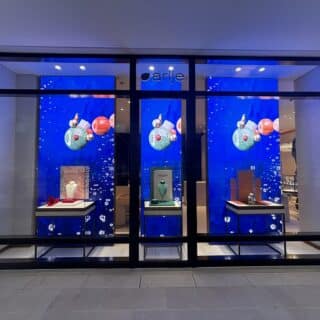 ecran led cob en vitrine